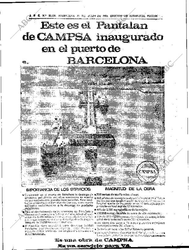 ABC SEVILLA 29-07-1970 página 20