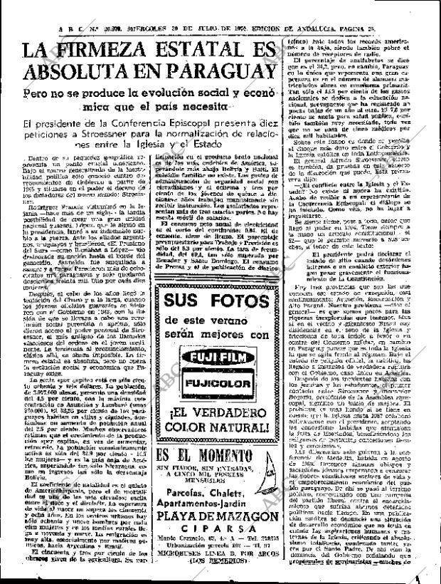 ABC SEVILLA 29-07-1970 página 25