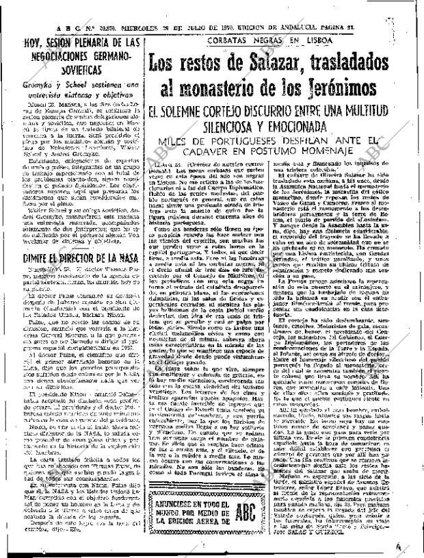 ABC SEVILLA 29-07-1970 página 27