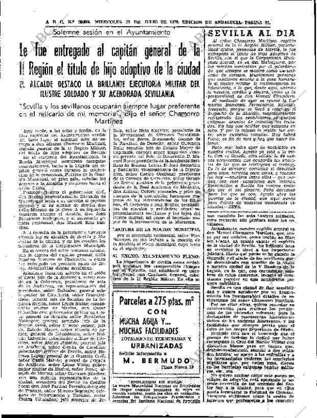 ABC SEVILLA 29-07-1970 página 31