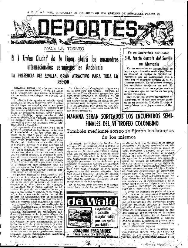 ABC SEVILLA 29-07-1970 página 43