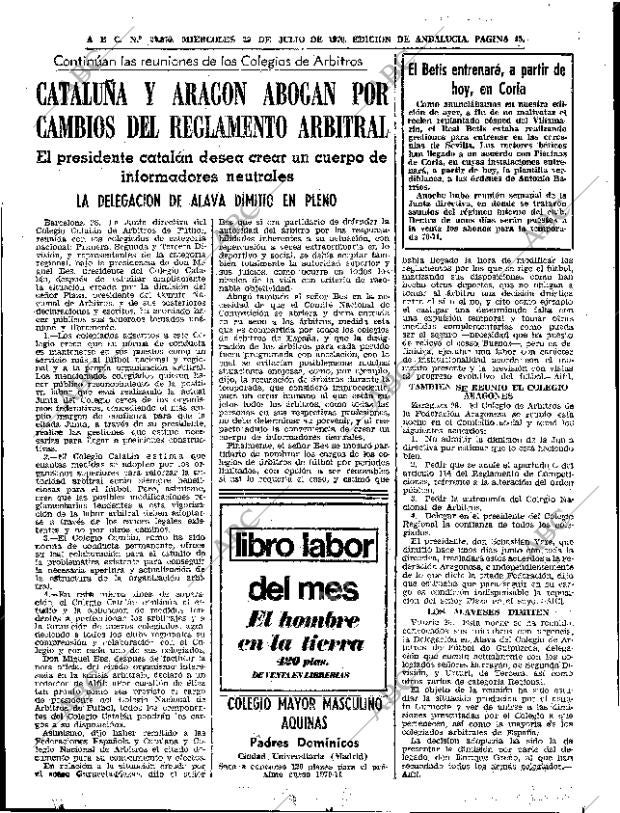 ABC SEVILLA 29-07-1970 página 45