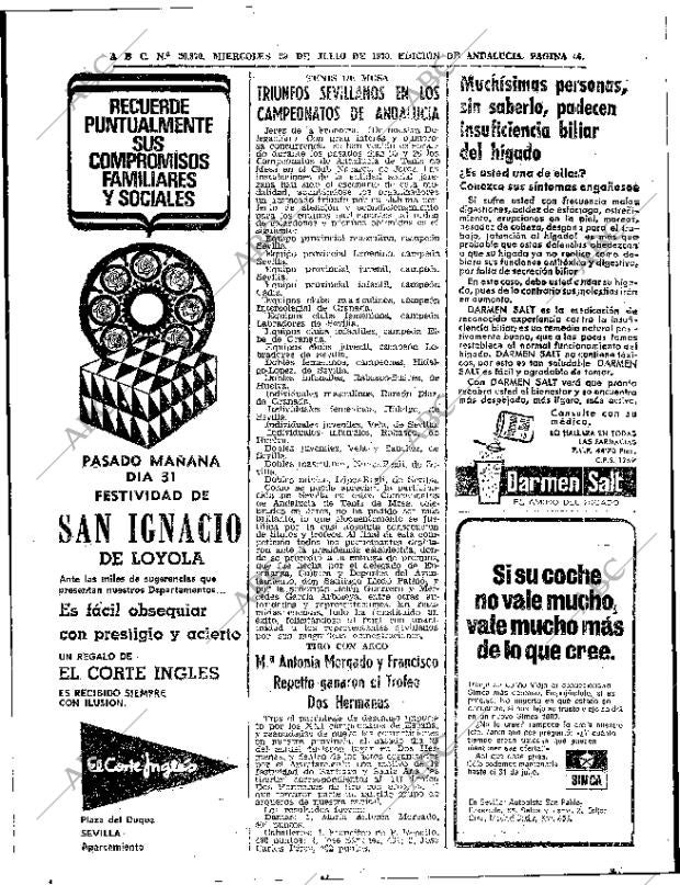 ABC SEVILLA 29-07-1970 página 46