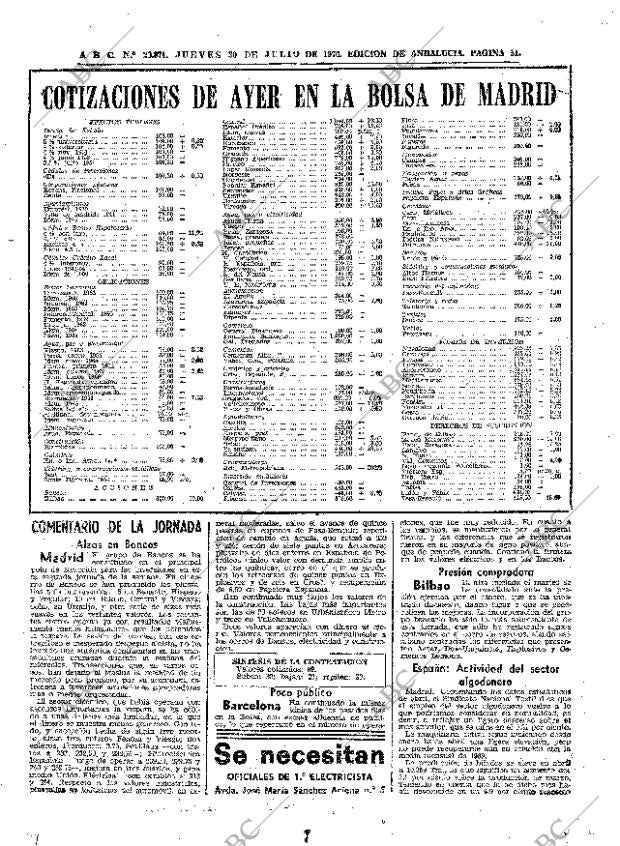 ABC SEVILLA 30-07-1970 página 31