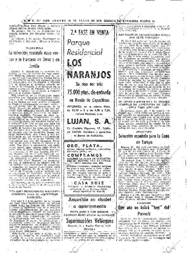 ABC SEVILLA 30-07-1970 página 46