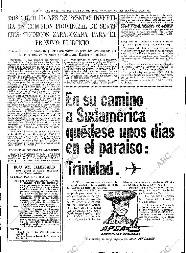 ABC MADRID 31-07-1970 página 27