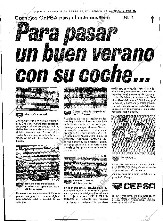 ABC MADRID 31-07-1970 página 30