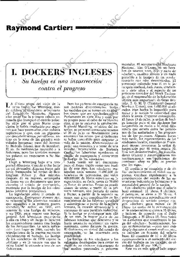 BLANCO Y NEGRO MADRID 01-08-1970 página 54