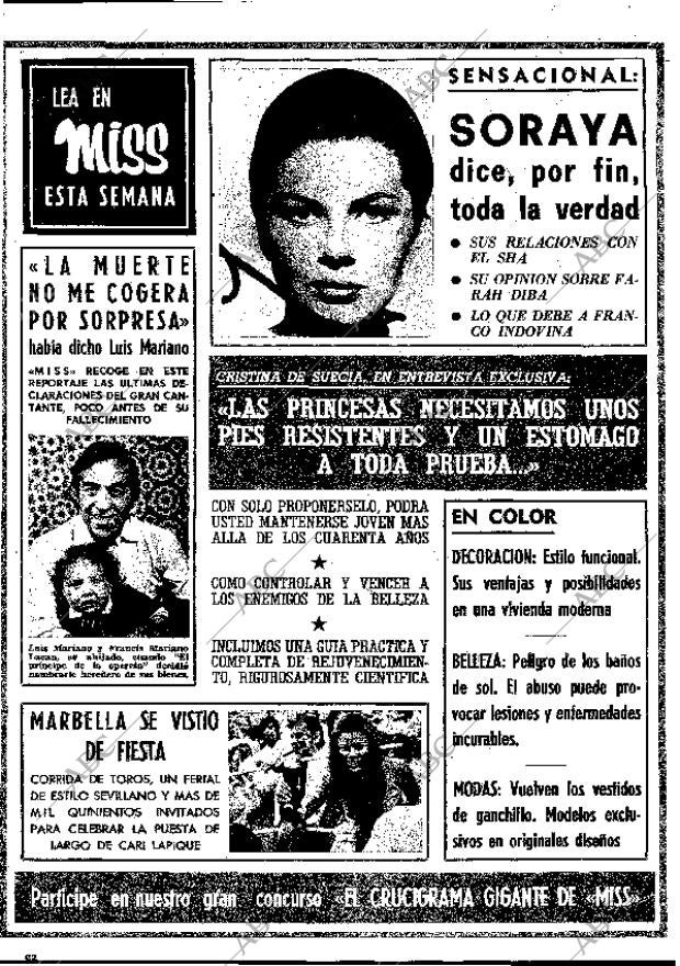 BLANCO Y NEGRO MADRID 01-08-1970 página 62
