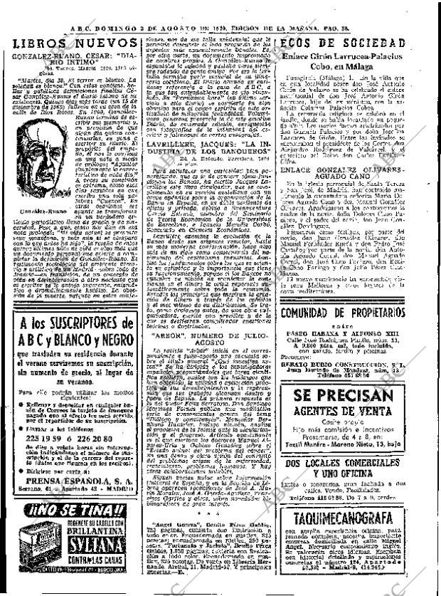 ABC MADRID 02-08-1970 página 38