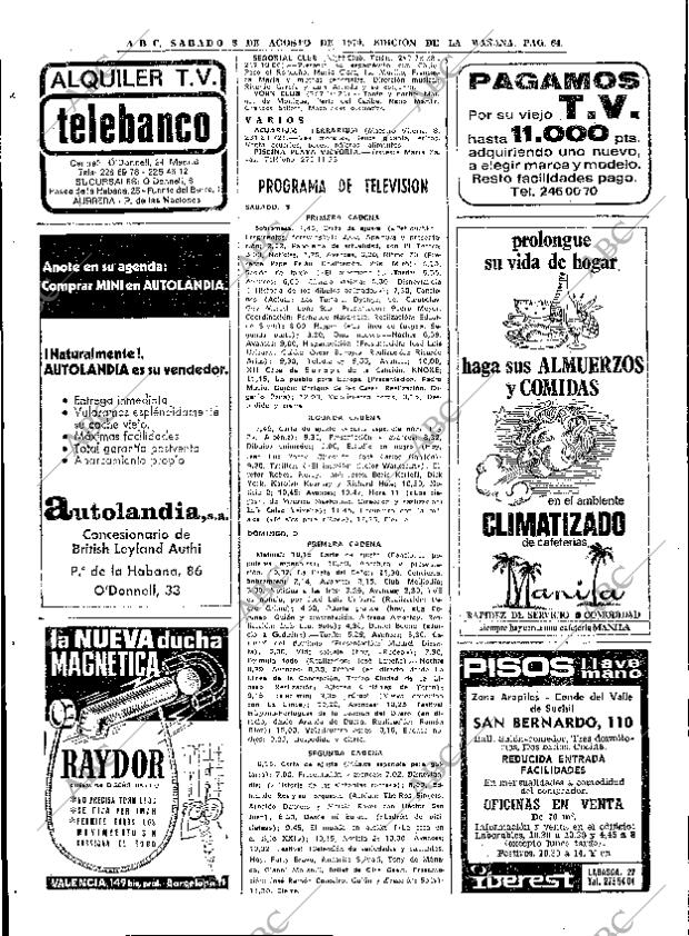 ABC MADRID 08-08-1970 página 64