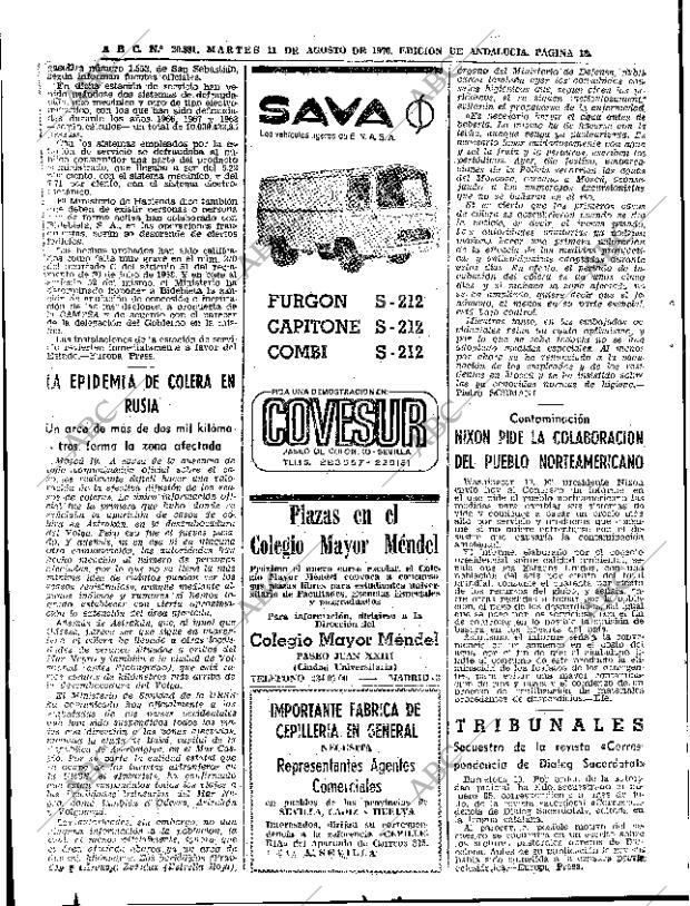 ABC SEVILLA 11-08-1970 página 16