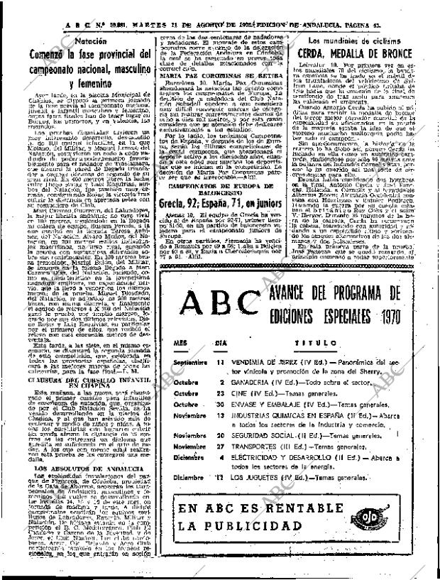 ABC SEVILLA 11-08-1970 página 41