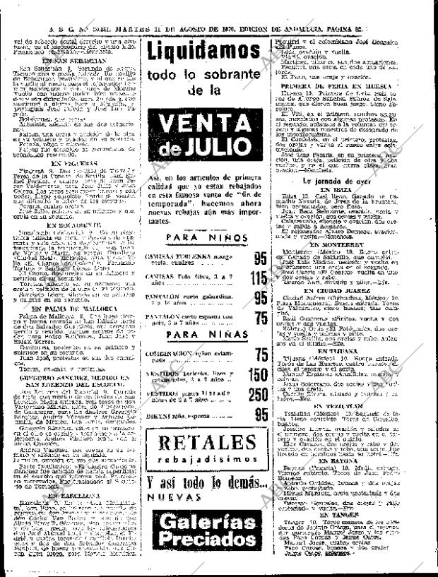 ABC SEVILLA 11-08-1970 página 50