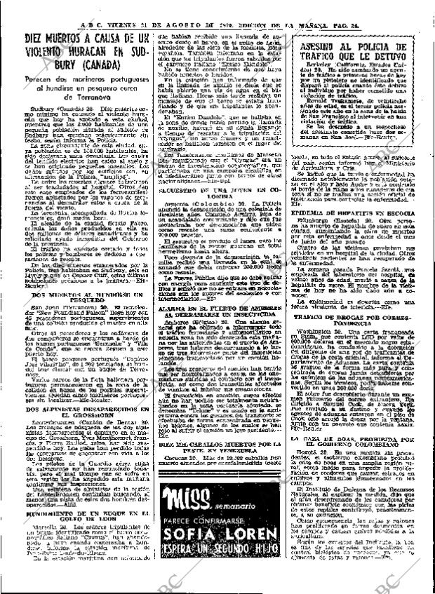 ABC MADRID 21-08-1970 página 24