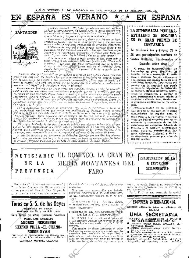 ABC MADRID 21-08-1970 página 30