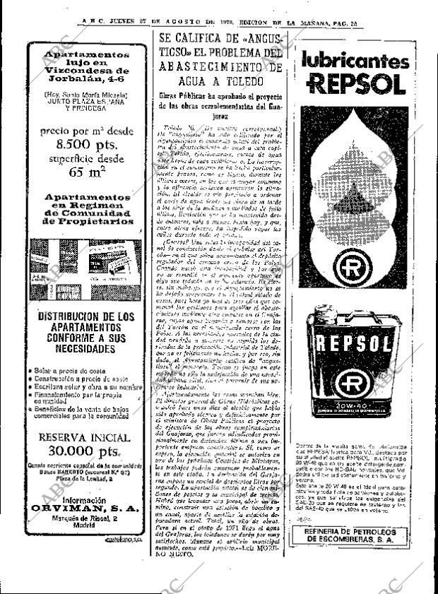 ABC MADRID 27-08-1970 página 22