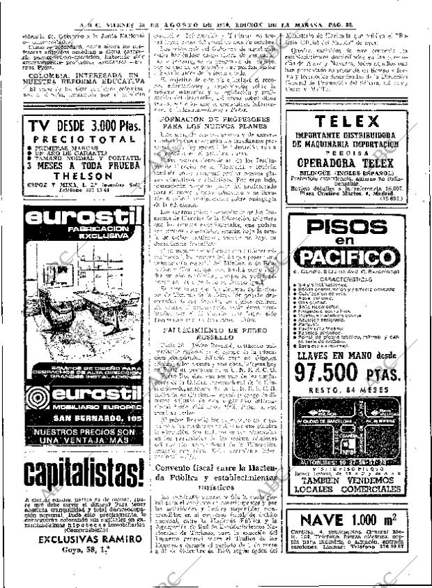 ABC MADRID 28-08-1970 página 20