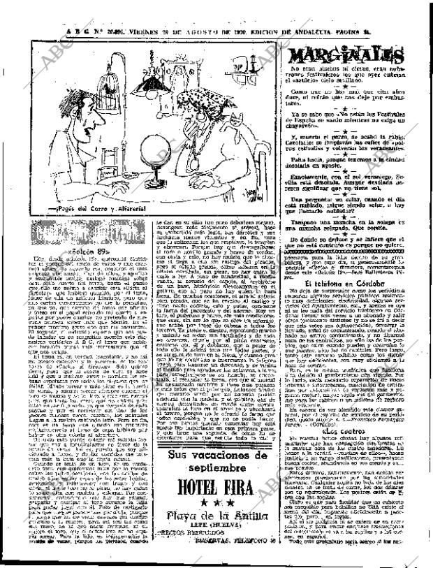 ABC SEVILLA 28-08-1970 página 31