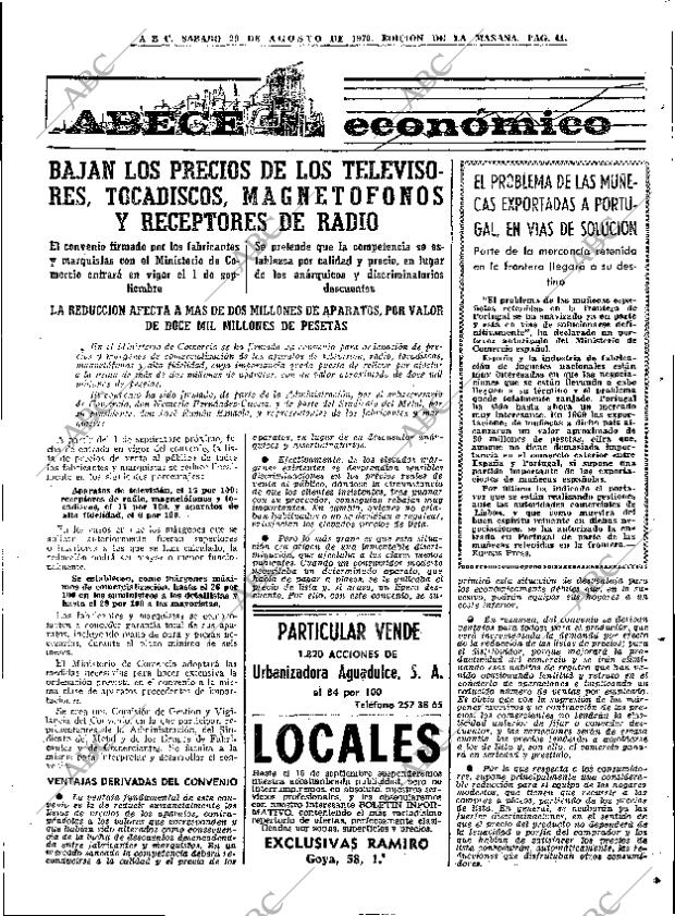 ABC MADRID 29-08-1970 página 41