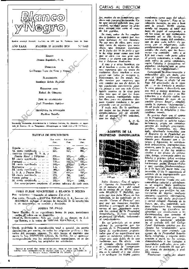 BLANCO Y NEGRO MADRID 29-08-1970 página 4