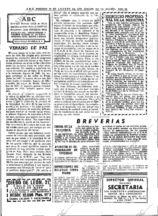 ABC MADRID 30-08-1970 página 14