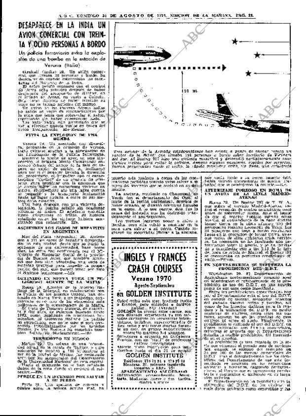 ABC MADRID 30-08-1970 página 19