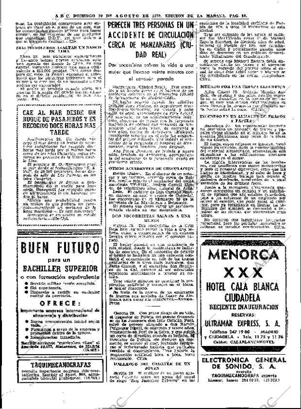 ABC MADRID 30-08-1970 página 20