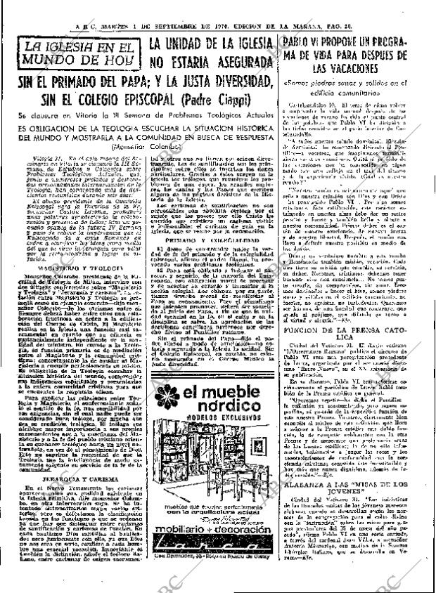 ABC MADRID 01-09-1970 página 20