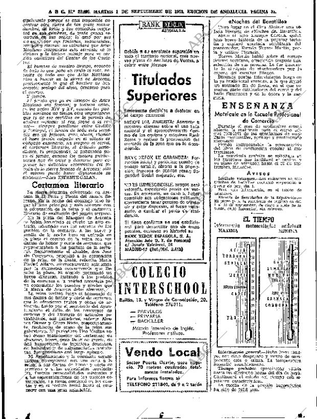 ABC SEVILLA 01-09-1970 página 38