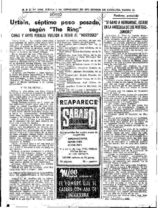 ABC SEVILLA 03-09-1970 página 45
