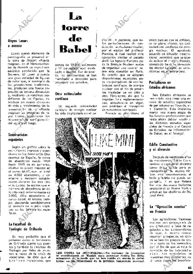 BLANCO Y NEGRO MADRID 05-09-1970 página 63