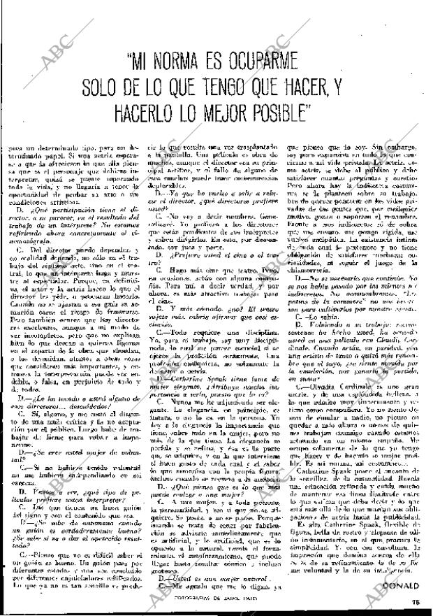 BLANCO Y NEGRO MADRID 05-09-1970 página 75