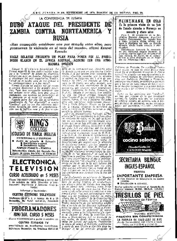 ABC MADRID 10-09-1970 página 20