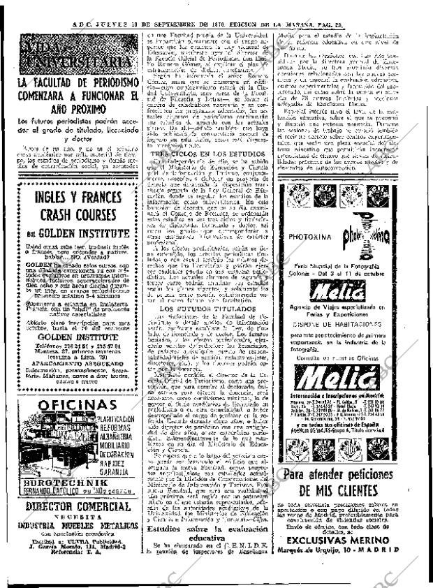 ABC MADRID 10-09-1970 página 22