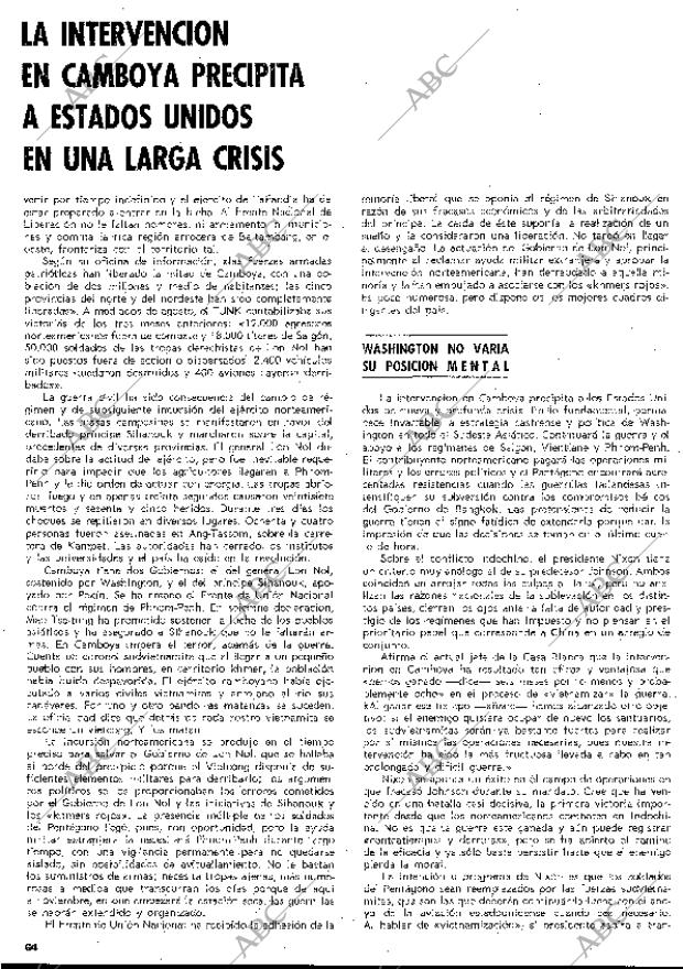 BLANCO Y NEGRO MADRID 12-09-1970 página 64