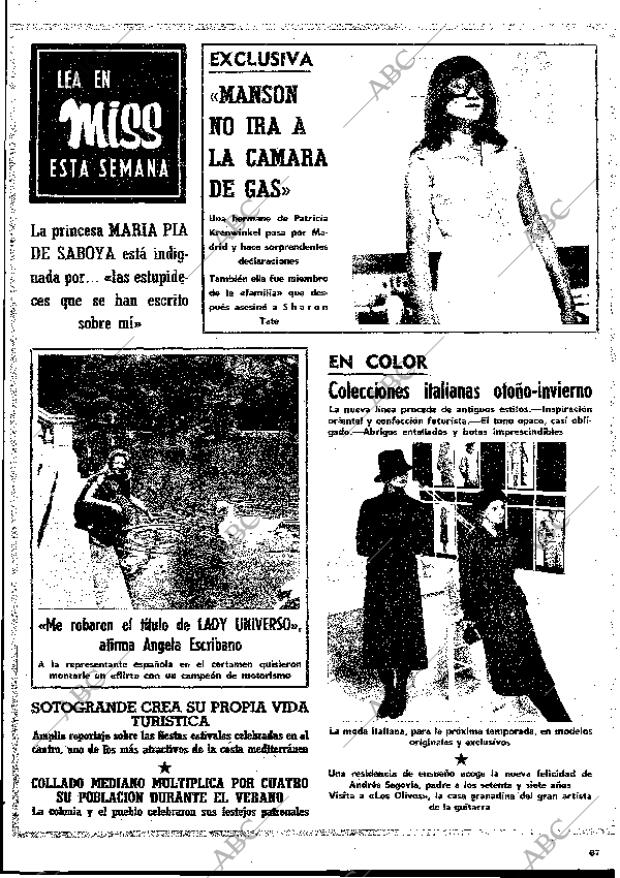 BLANCO Y NEGRO MADRID 19-09-1970 página 67