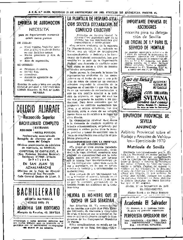 ABC SEVILLA 20-09-1970 página 36