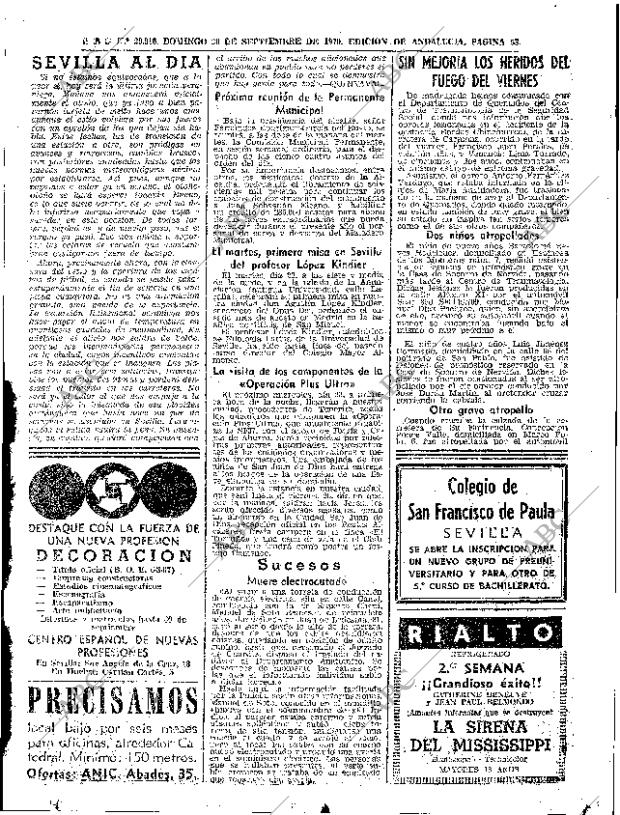 ABC SEVILLA 20-09-1970 página 45