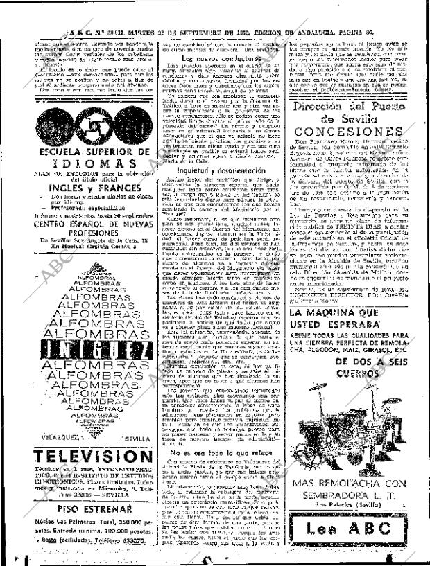ABC SEVILLA 22-09-1970 página 36