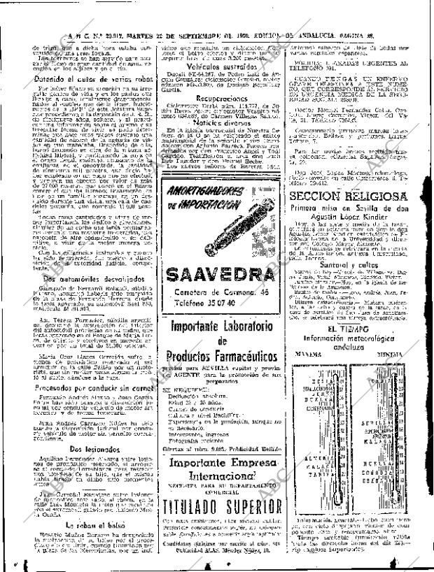 ABC SEVILLA 22-09-1970 página 38