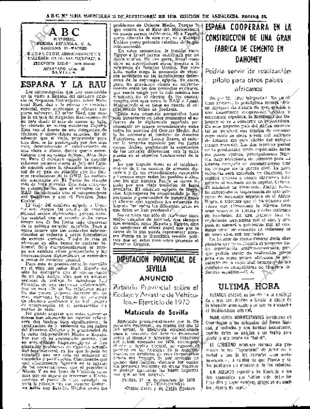 ABC SEVILLA 23-09-1970 página 38