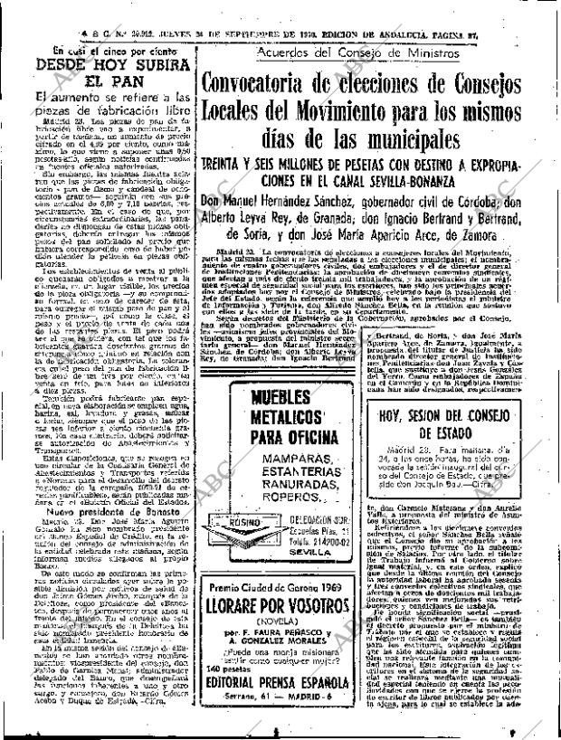 ABC SEVILLA 24-09-1970 página 37