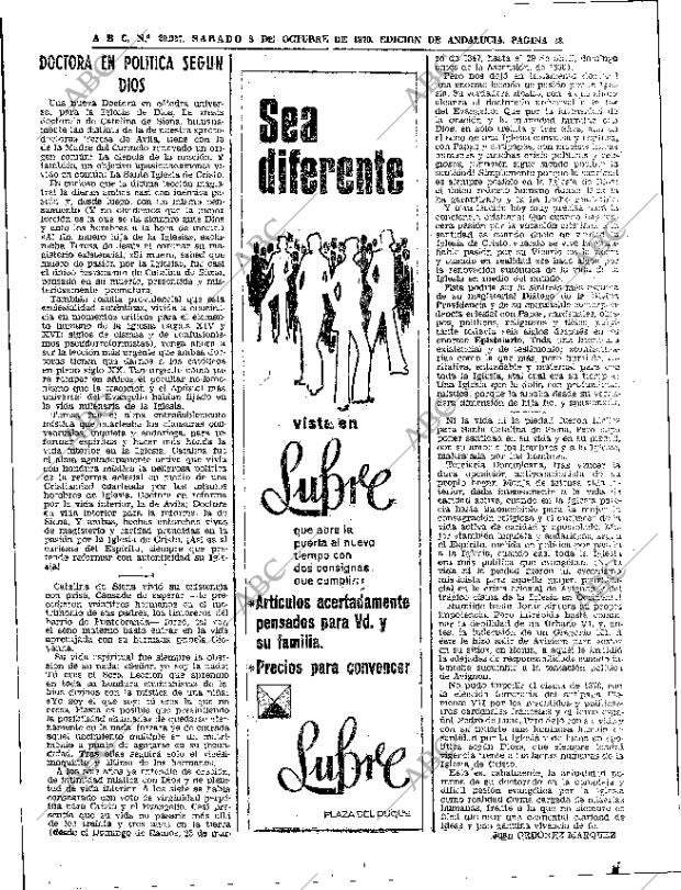 ABC SEVILLA 03-10-1970 página 28
