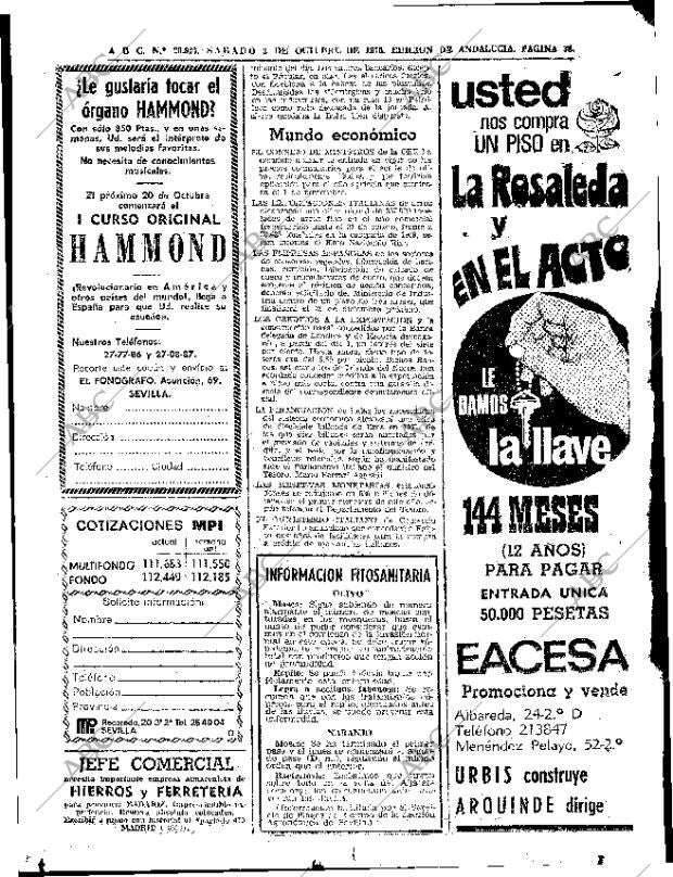 ABC SEVILLA 03-10-1970 página 38