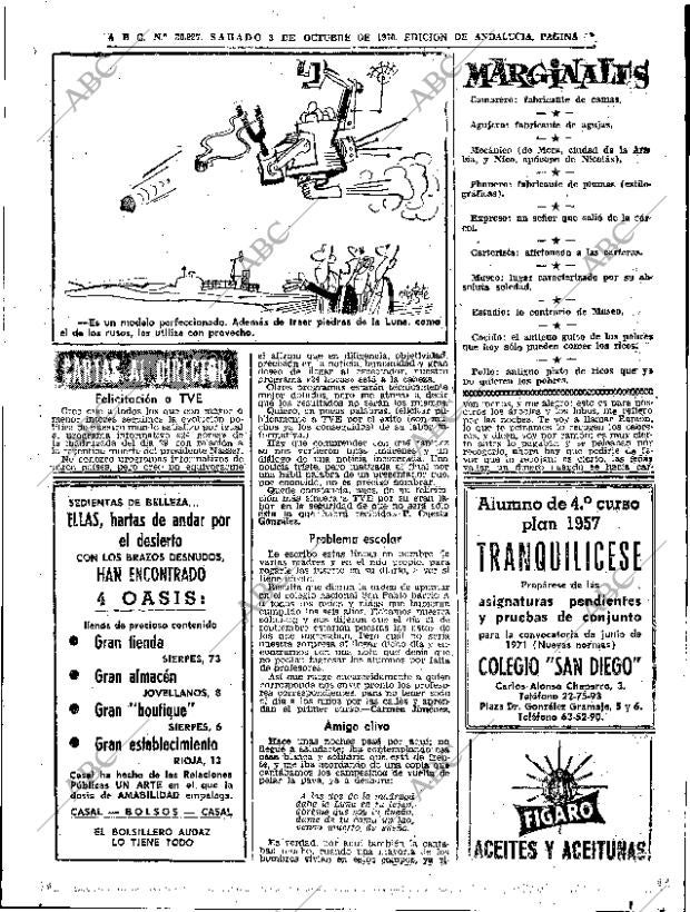 ABC SEVILLA 03-10-1970 página 61