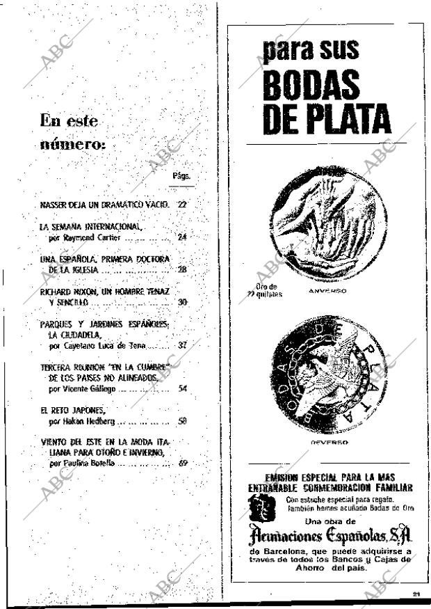 BLANCO Y NEGRO MADRID 03-10-1970 página 21