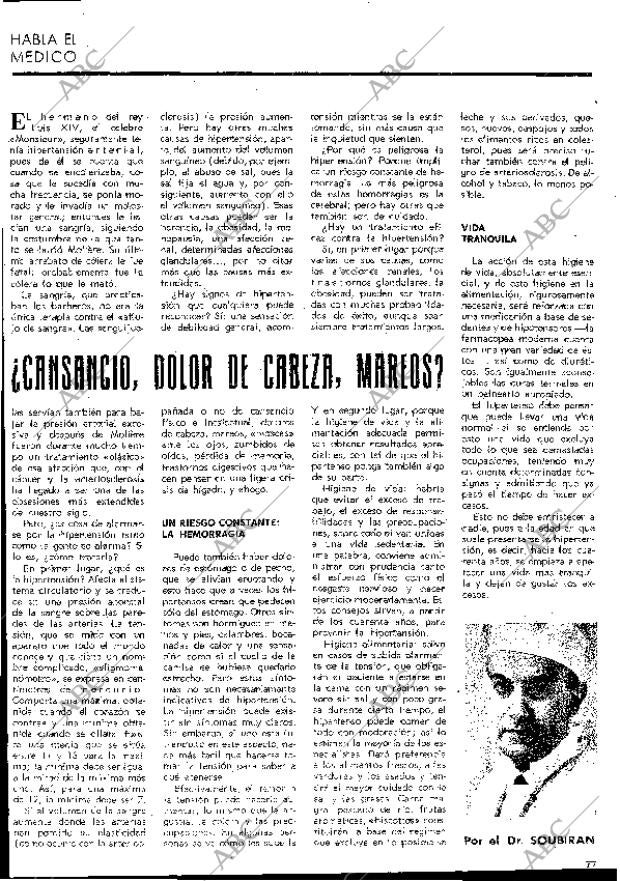 BLANCO Y NEGRO MADRID 03-10-1970 página 77