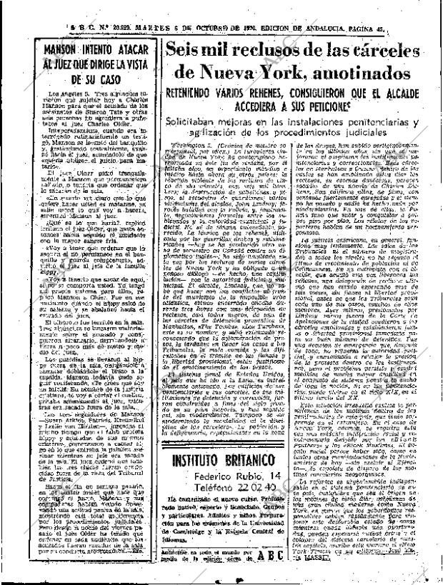 ABC SEVILLA 06-10-1970 página 45