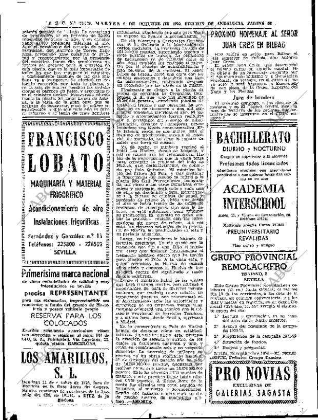 ABC SEVILLA 06-10-1970 página 52